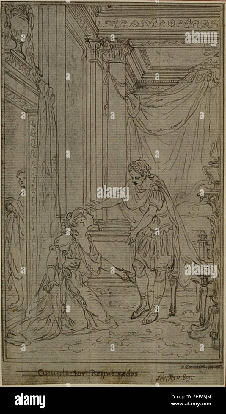 Studie für Lucains "La Pharsale", Canto X, c. 1766. Stockfoto