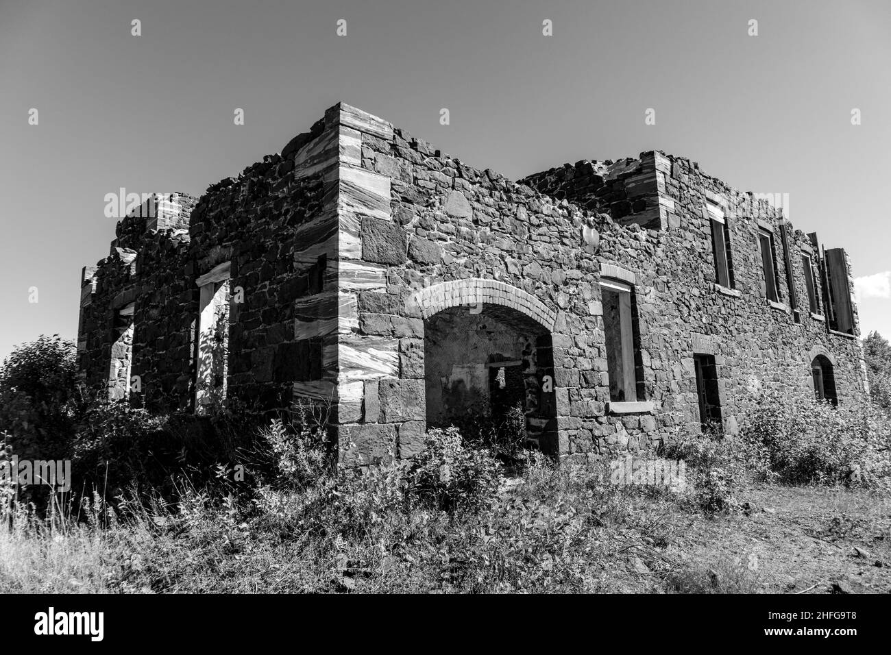 Old Quincy Mine Building - Hancock, Michigan Stockfoto