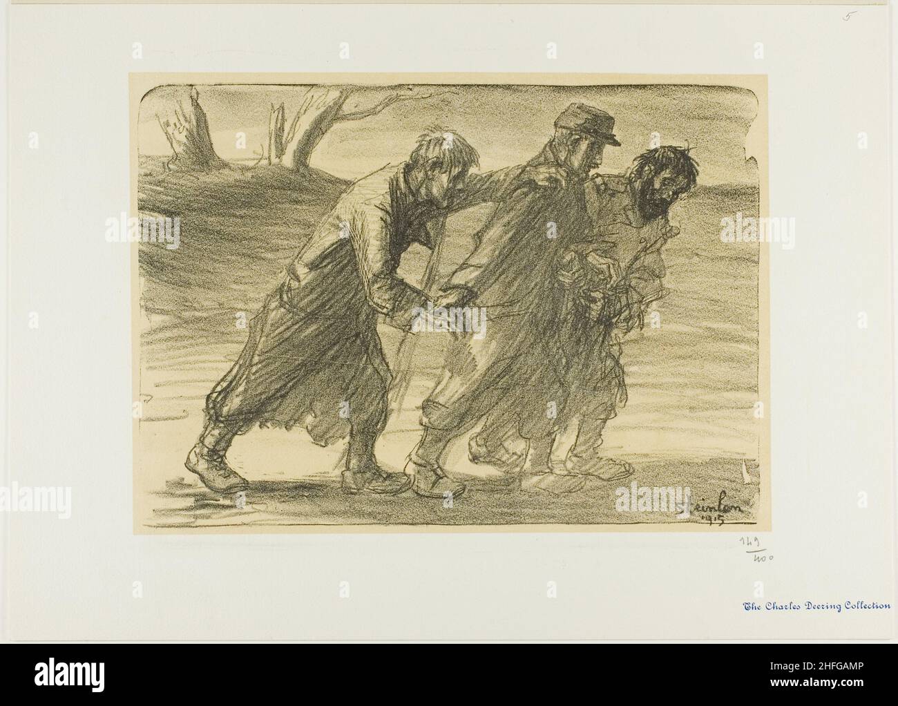 Drei Genossen, 1915. Stockfoto