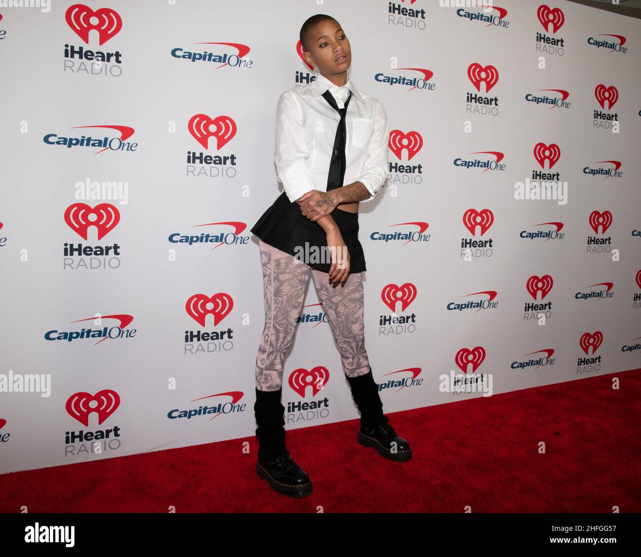 15. Januar 2022, Inglewood, Caliofrnia, USA: Willow Smith besucht iHeartRadio Alter EGO, präsentiert von Capital One. (Bild: © Billy Bennight/ZUMA Press Wire) Stockfoto