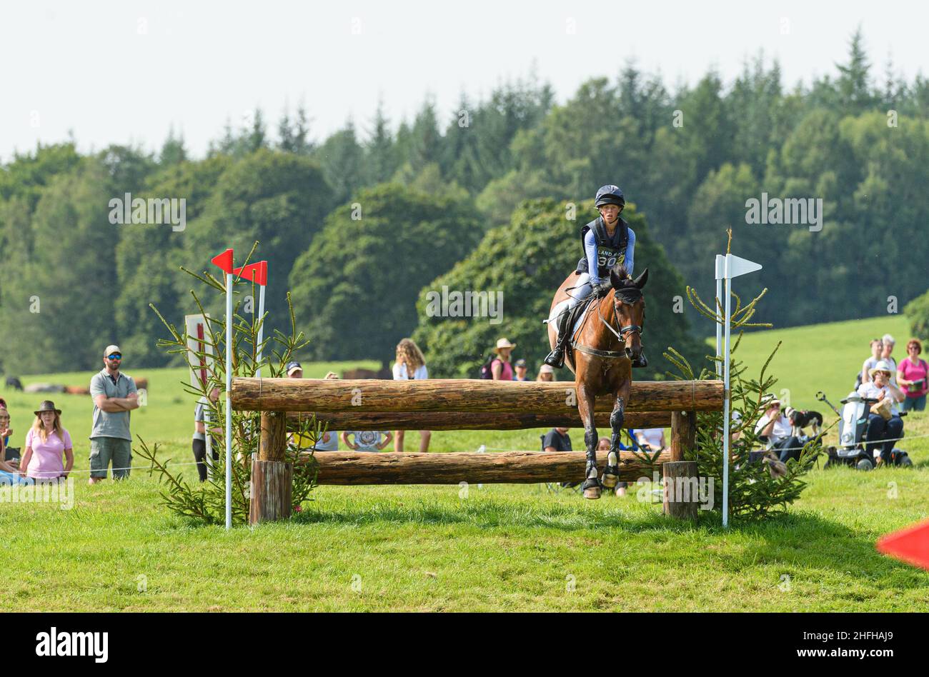 Rosalind Canter und IZILOT DHI - 3* lang - Blair Castle International Horse Trials 2021, Blair Castle, Schottland Stockfoto