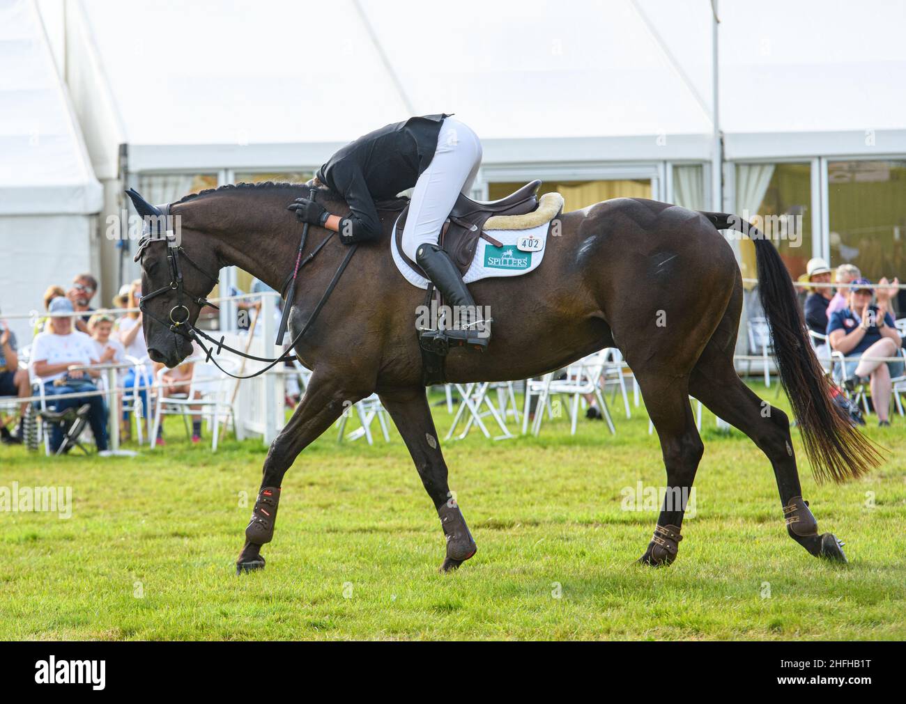 Rosie Fry und TRUE BLUE TOO II - Blair Castle International Horse Trials 2021, Blair Castle, Schottland Stockfoto