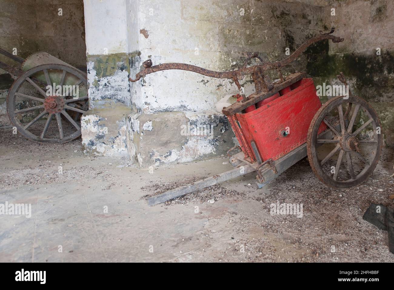 Zugfahrzeug für die Brandbekämpfung. Stockfoto