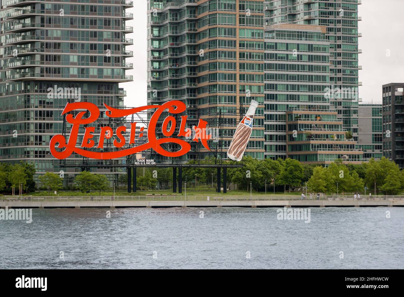 Pepsi Cola Sign NYC Stockfoto