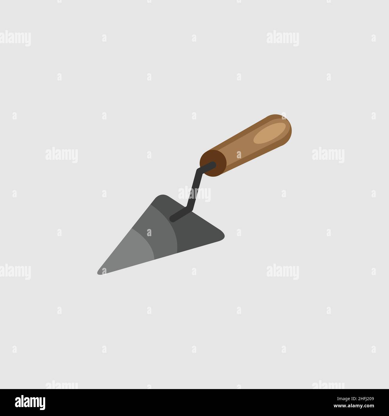 Kelle-Symbol. Cartoon mit Sichelvektor-Symbol Stock Vektor
