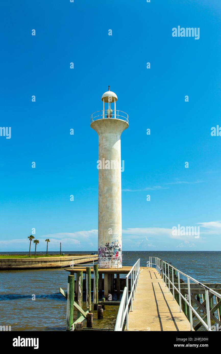 Biloxi Lighthouse in Mississippi, USA. Stockfoto