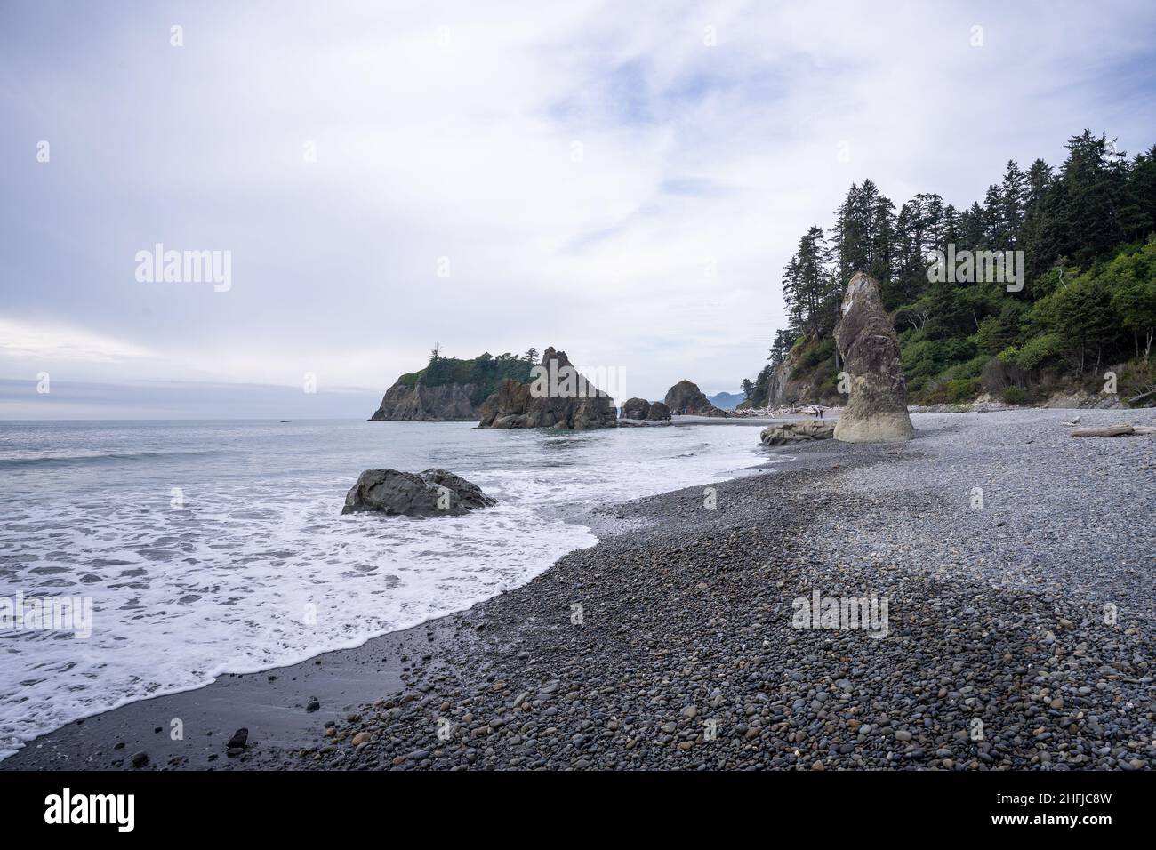 Ruby Beach ist der nördlichste der südlichen Strände im Küstenabschnitt des Olympic National Park im US-Bundesstaat Washington. Es befindet sich Stockfoto