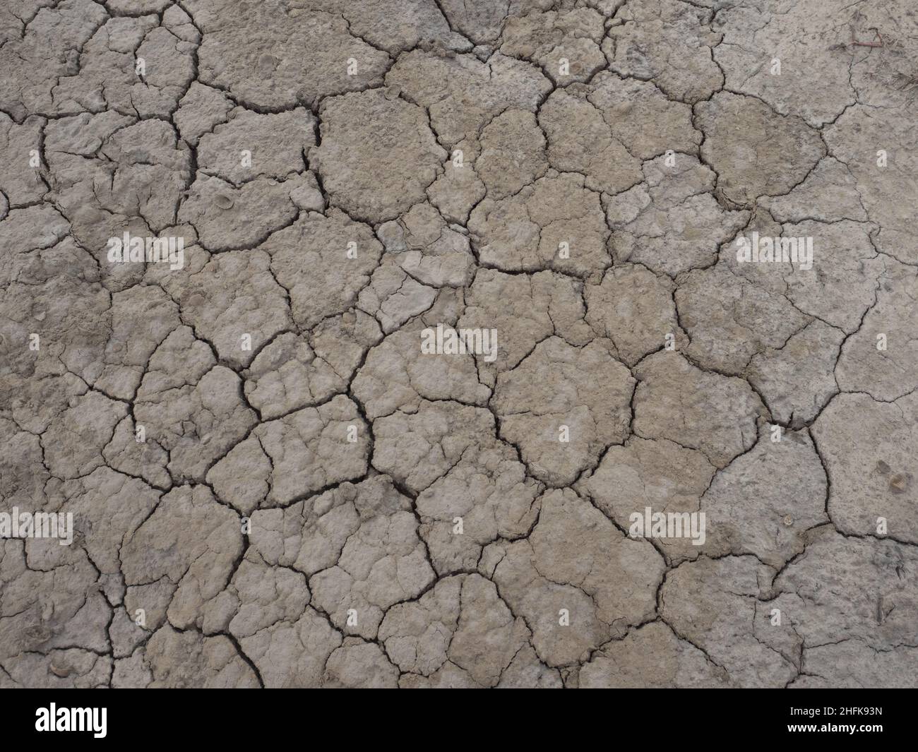 Hintergrund. Trockenes Land während einer Dürre in Afrika. Senegal Stockfoto