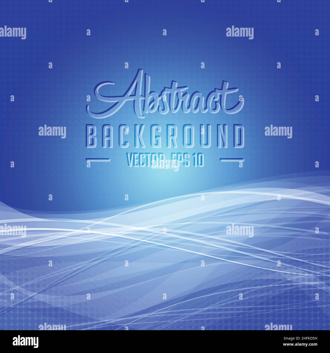 Blauer abstrakter Hintergrund. Vektor und Illustration. Stock Vektor