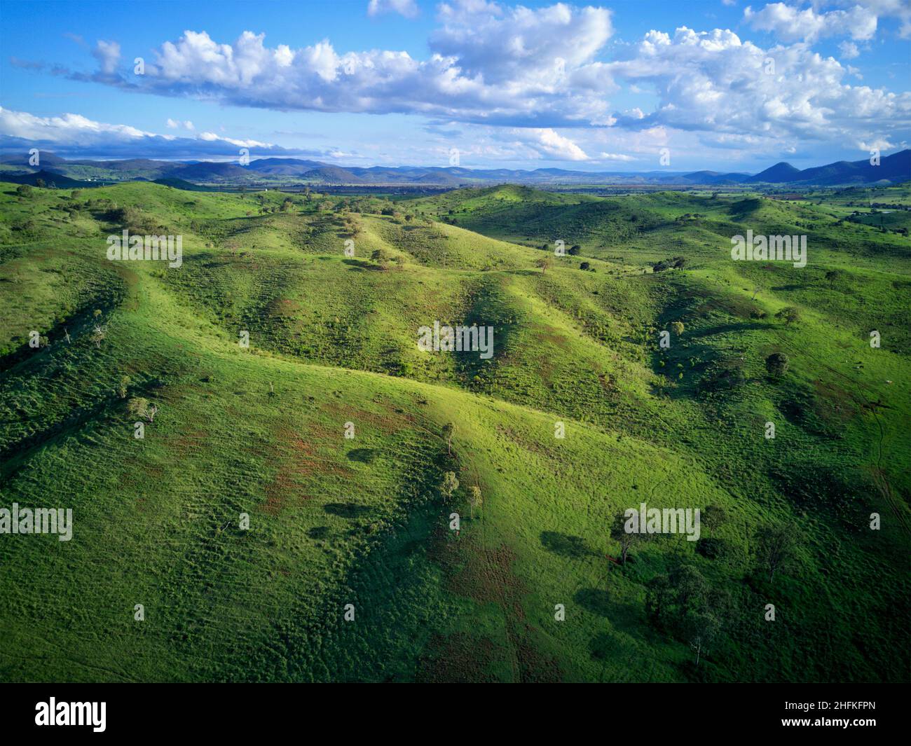 Luftaufnahme der Coalstoun Lakes Queensland Australien Stockfoto