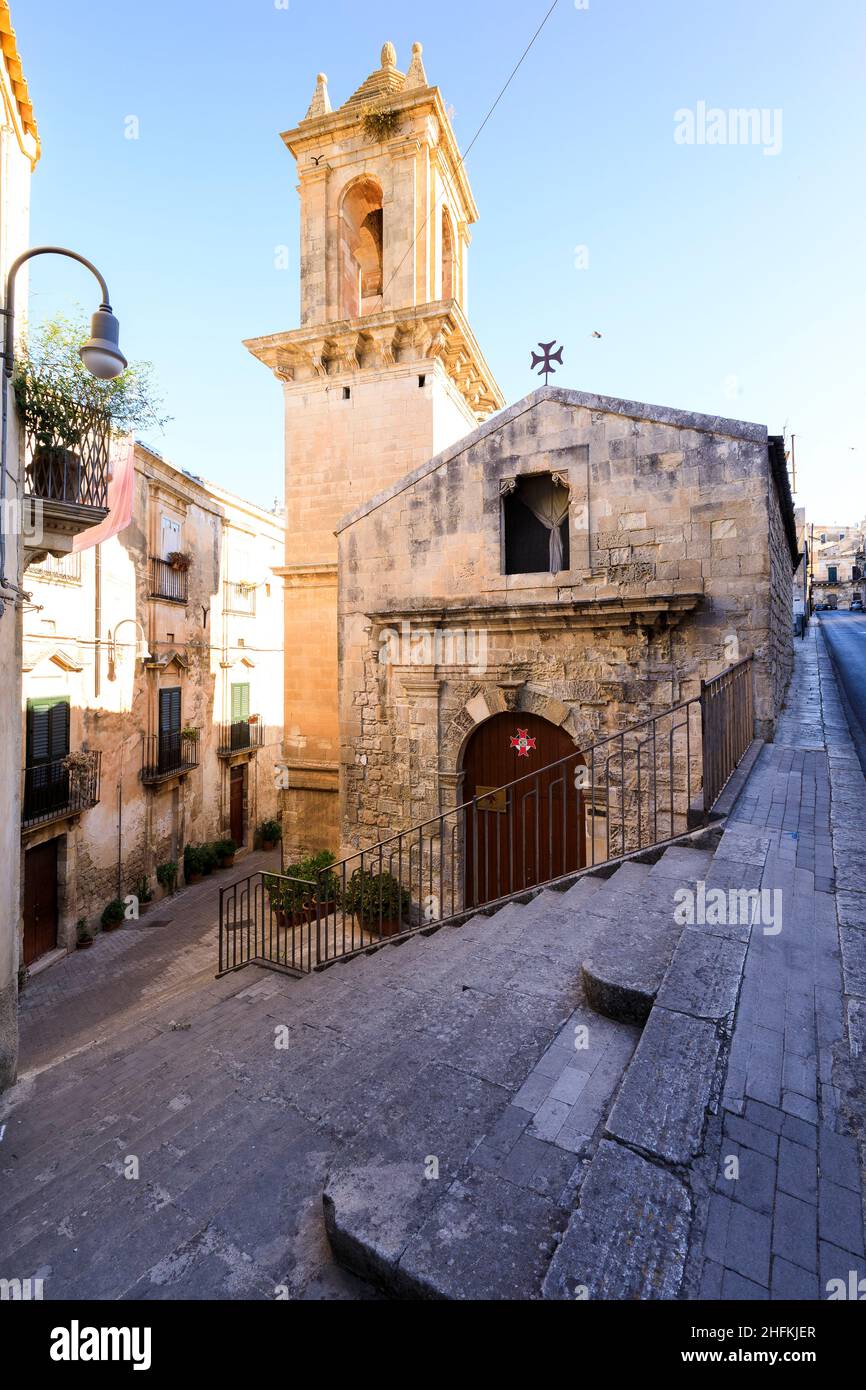 Kirche San Michele Arcangelo, Modica, Sizilien, Italien Stockfoto