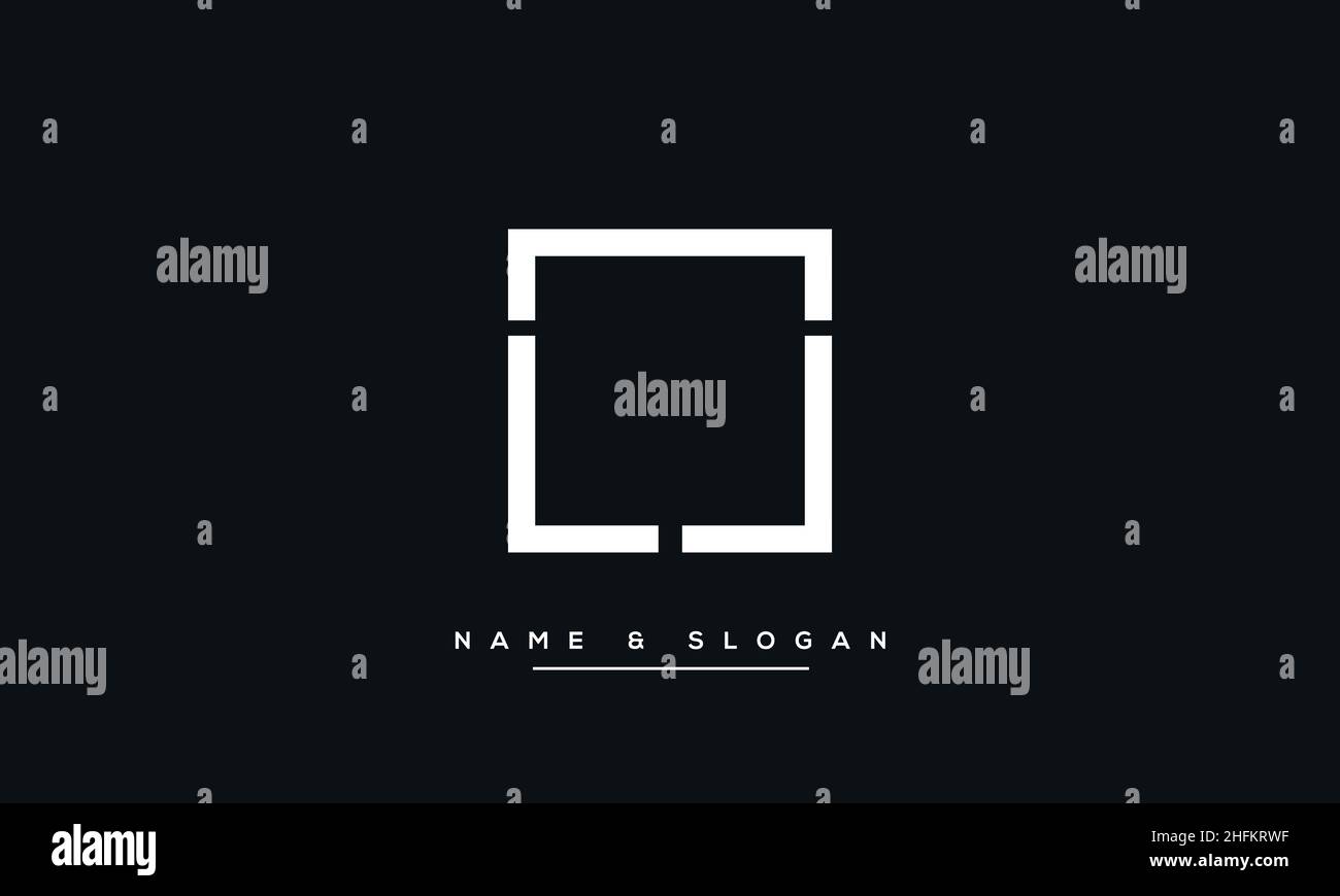 Modernes Design mit abstraktem Buchstaben LJ, JL-Logo. Minimaler LJ-, JL-initialer Symbolvektor Stock Vektor
