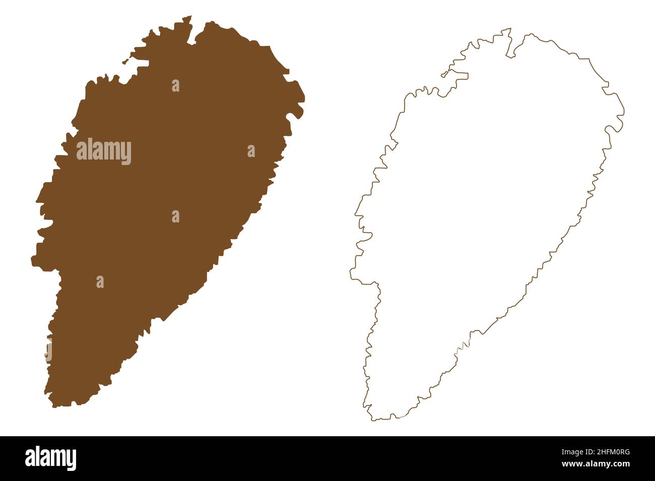 Kea Island (Hellenische Republik, Griechenland, Ägäisches Meer) Kartenvektordarstellung, Scribble-Skizze Keos oder Tzia-Karte Stock Vektor