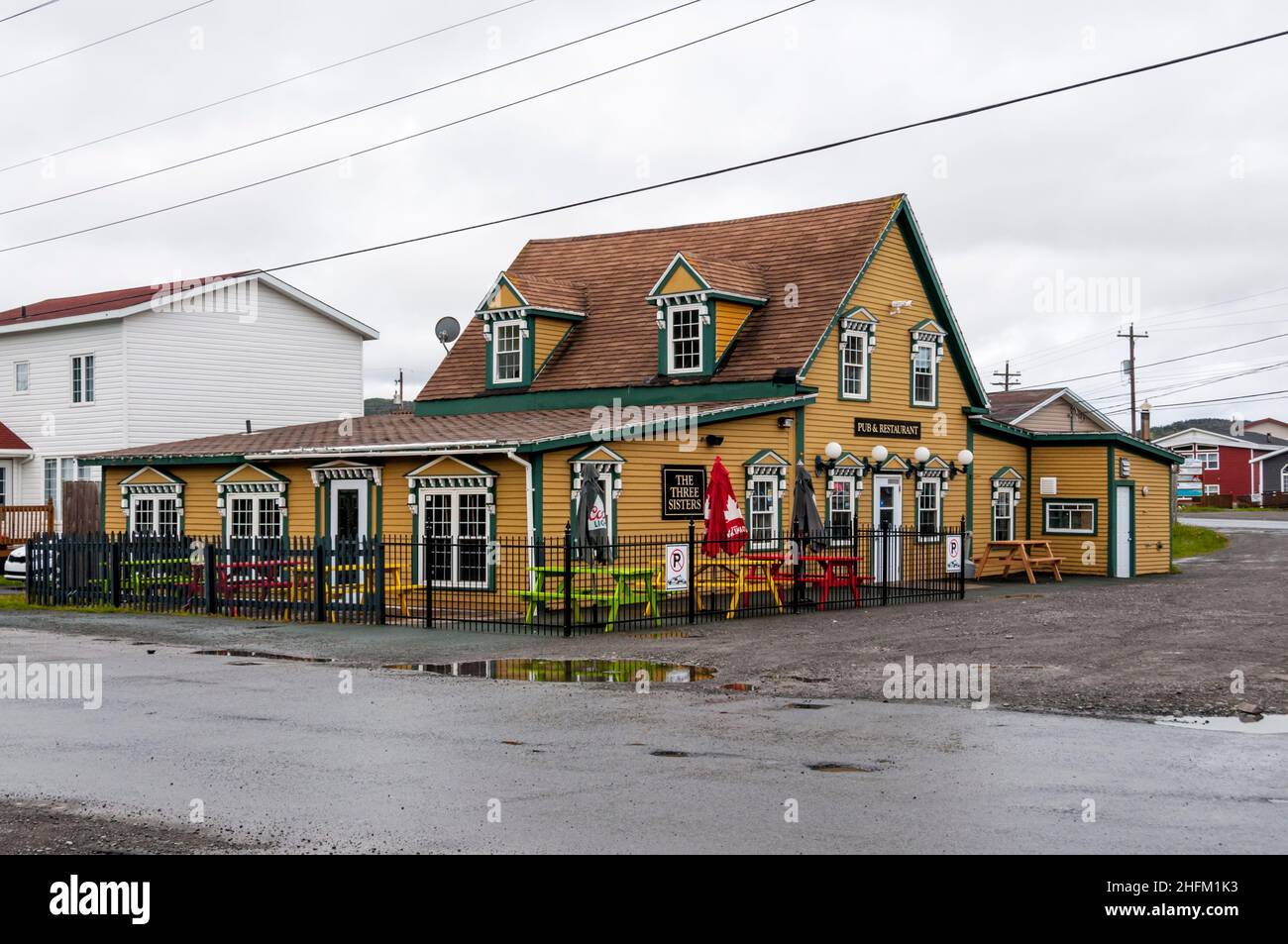 Das Three Sisters Pub und Restaurant in Placentia, Neufundland. Stockfoto