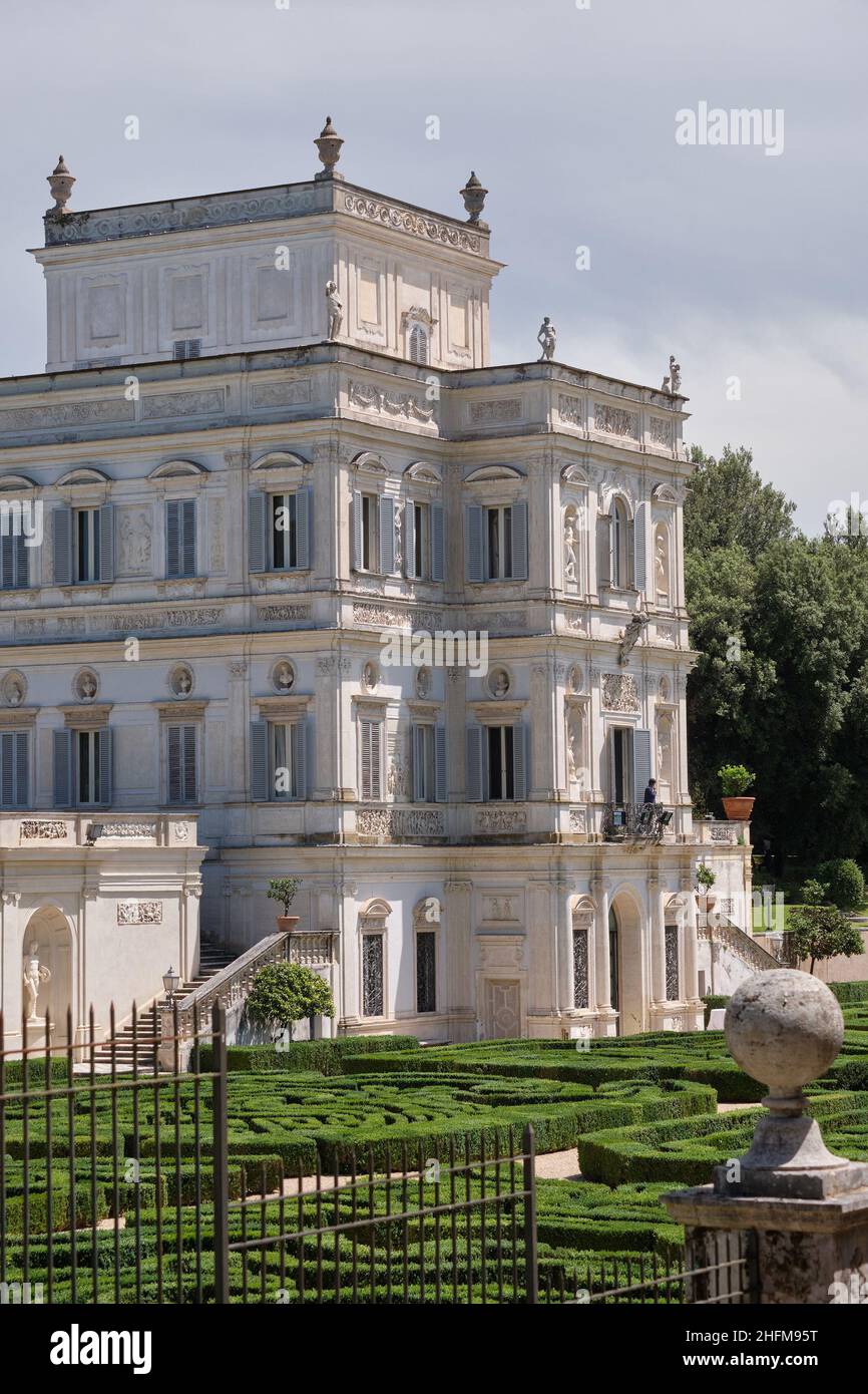 Mauro Scrobogna /LaPresse June13, 2020&#xa0; Rom, Italien Politik Allgemeine Staaten der Wirtschaft - Villa Doria Pamphilj im Bild: Rund um den Gipfel hinter verschlossenen Türen Stockfoto