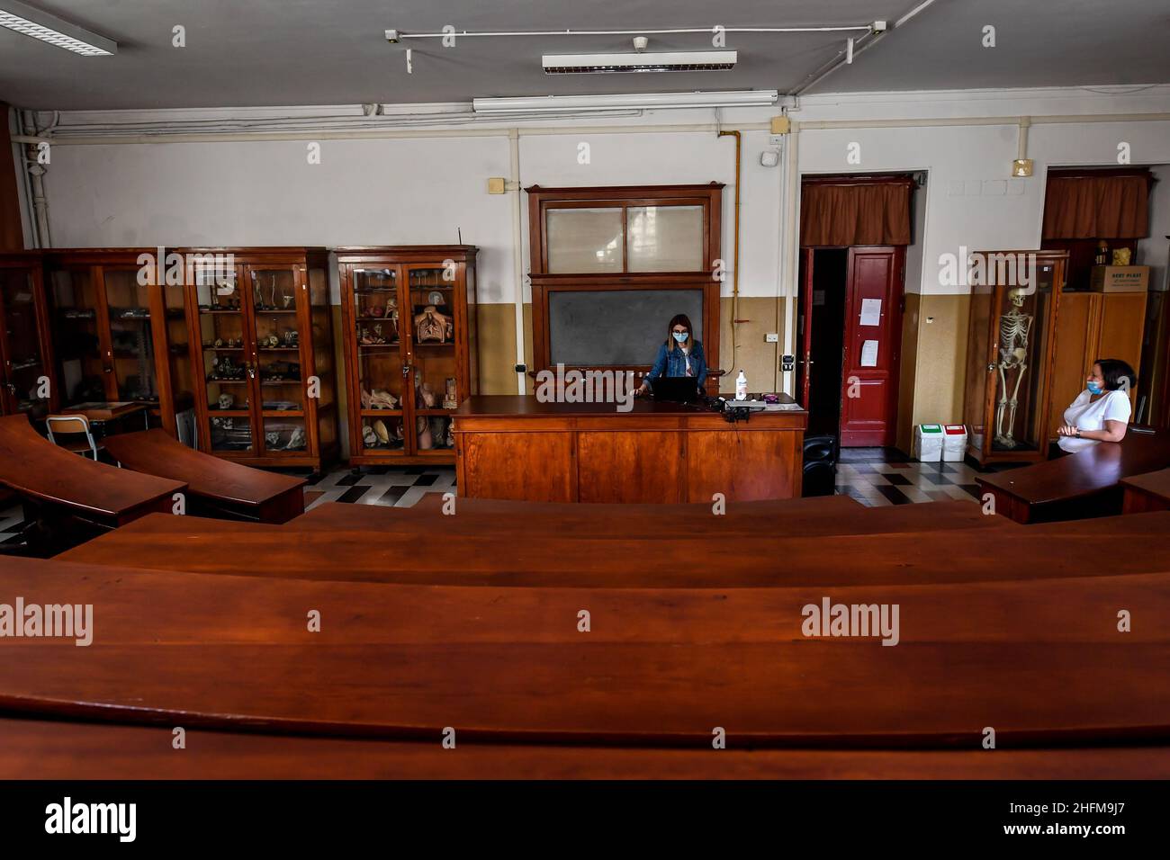 Claudio Furlan - LaPresse 15 June 2020 Milano (Italien) News Vorbereitungen für die Abitur bei Liceo Parini während des Coronavirus-Notfalls Stockfoto