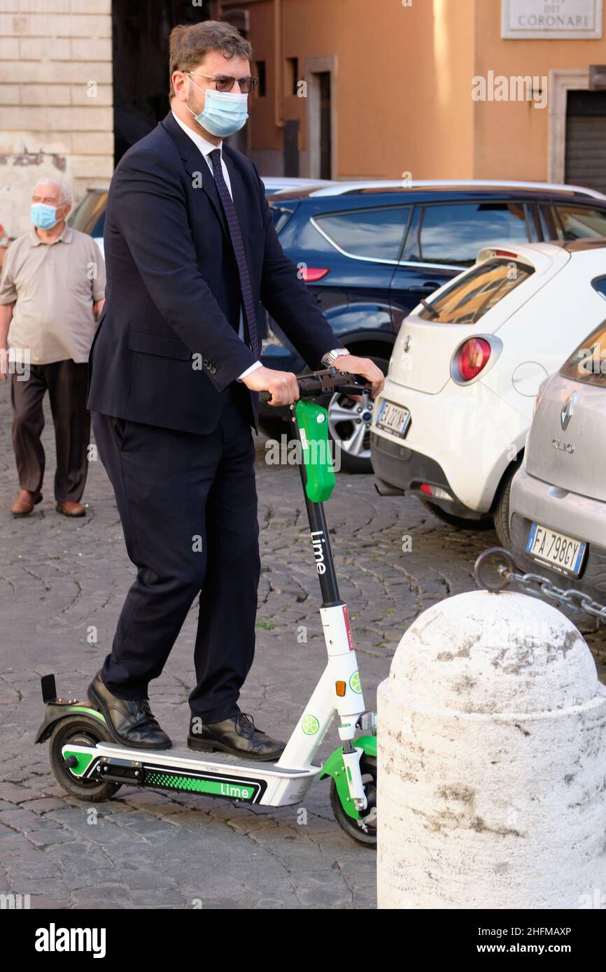 Mauro Scrobogna /LaPresse 18. Juni 2020&#xa0; Rom, Italien Politik Präsentation des Buches "der Zug des Pferdes" von Matteo Renzi auf dem Bild: Gennaro Migliore, IV Stockfoto