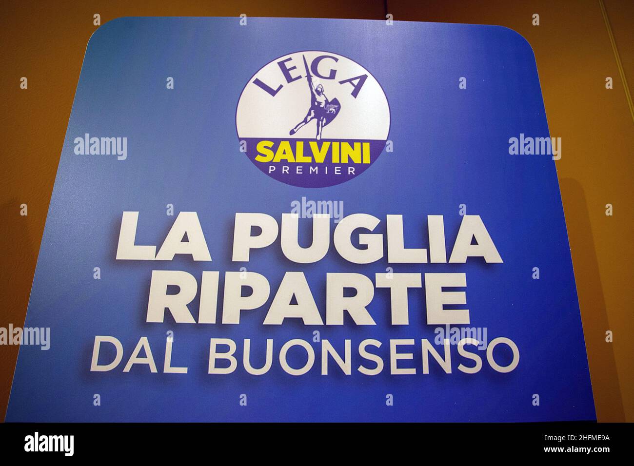 Donato Fasano - LaPresse 26. Juni 2020 Bari, Italien Politik Matteo Salvini, Anführer der rechtsextremen und populistischen Liga, in BariIm Bild: Lega für Apulien Stockfoto