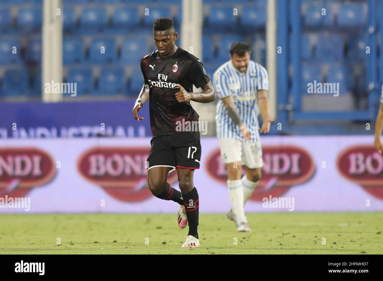 LaPresse/Filippo Rubin 1. Juli 2020 Ferrara (Italien) Sport Soccer Spal vs Milan - Italienische Fußball-Liga A 2019/2020 - Stadion "Paolo Mazza" im Bild: FEIERZIEL MILAN RAFAEL LEAO (MAILAND) Stockfoto