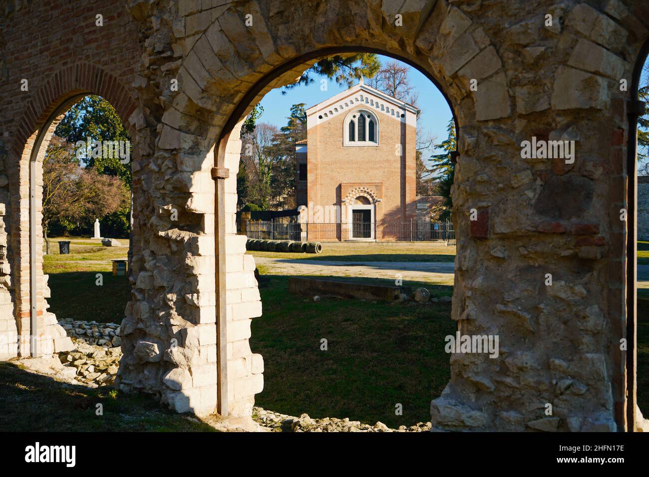 Scrovegni Kapelle (capella degli scrovegni) in Padua Diese Kirche enthält Fresko von Giotto, um 1305 fertiggestellt. Padua , Italien - Januar 2022 Stockfoto