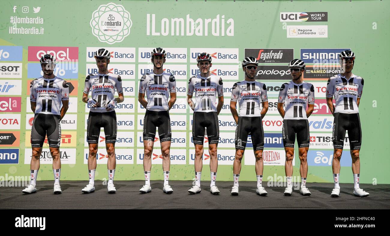 LaPresse - Marco Alpozzi August, 15 2020 Bergamo (Italien) Sport Cycling 114 Edition ILombardia - von Bergamo nach Como - 231 km im Bild: STARTTEAM SUNWEB Stockfoto