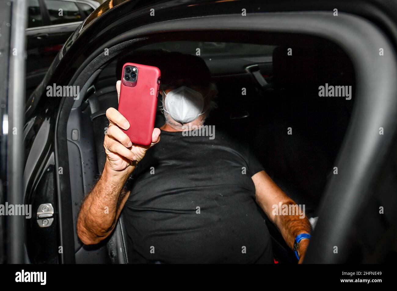 Claudio Furlan - LaPresse 29 August 2020 mailand (Italien) Flavio Briatore, aus dem Krankenhaus San Rafaele entlassen, kommt im Haus von Daniela Santanche an, um die Quarantäne zu verbringen Stockfoto