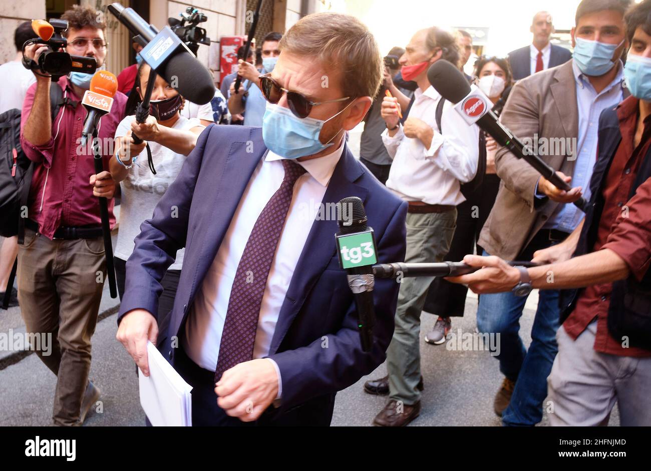 Mauro Scrobogna /LaPresse 07. September 2020&#xa0; Rom, Italien Politik PD - nationales Sekretariat auf dem Foto: Giuseppe Provenzano PD, Minister für den Süden und territorialen Zusammenhalt Stockfoto