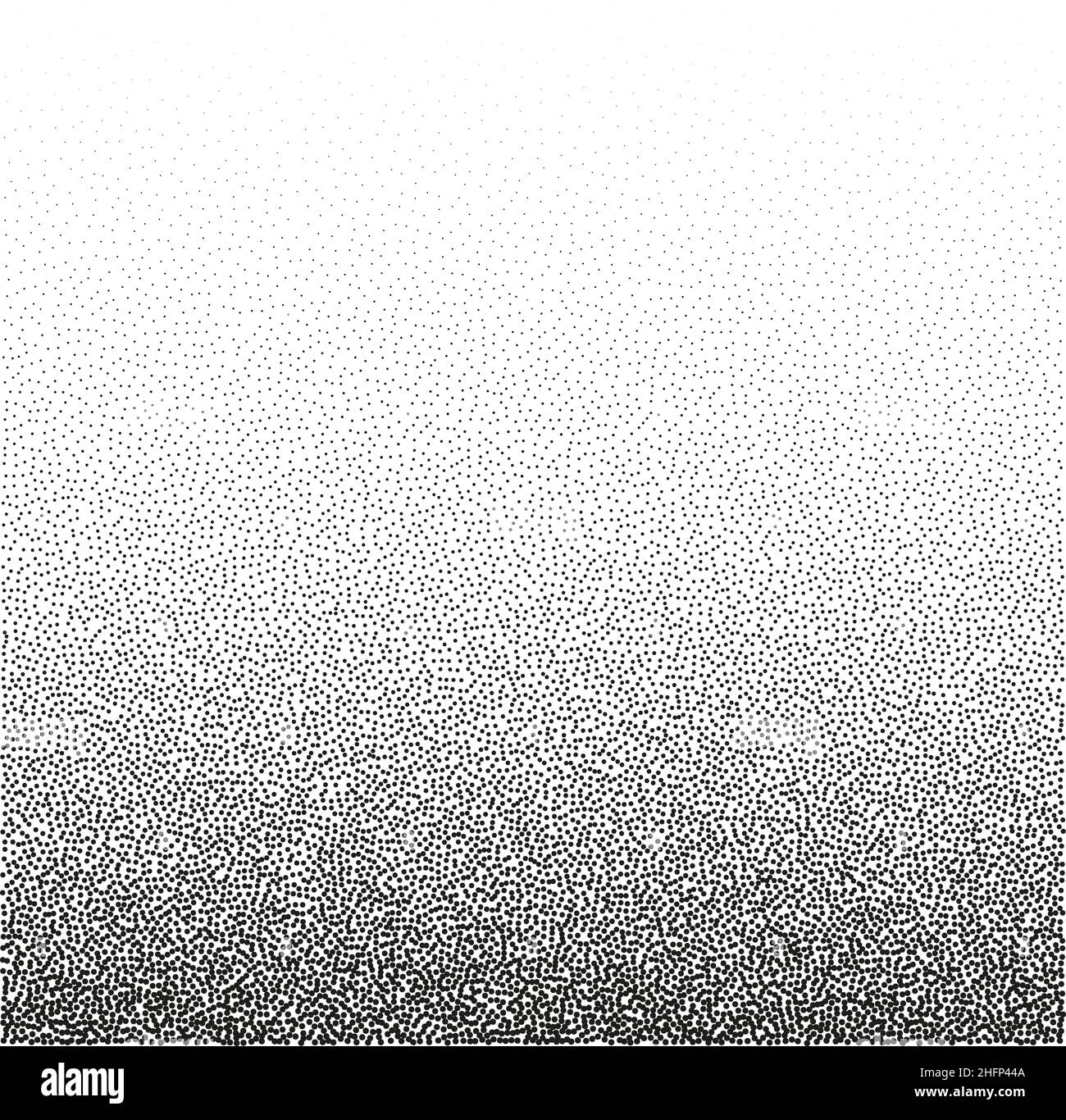 punkt- oder Stippelverlauf Hintergrund hell bis dunkel, Vektordarstellung Stock Vektor
