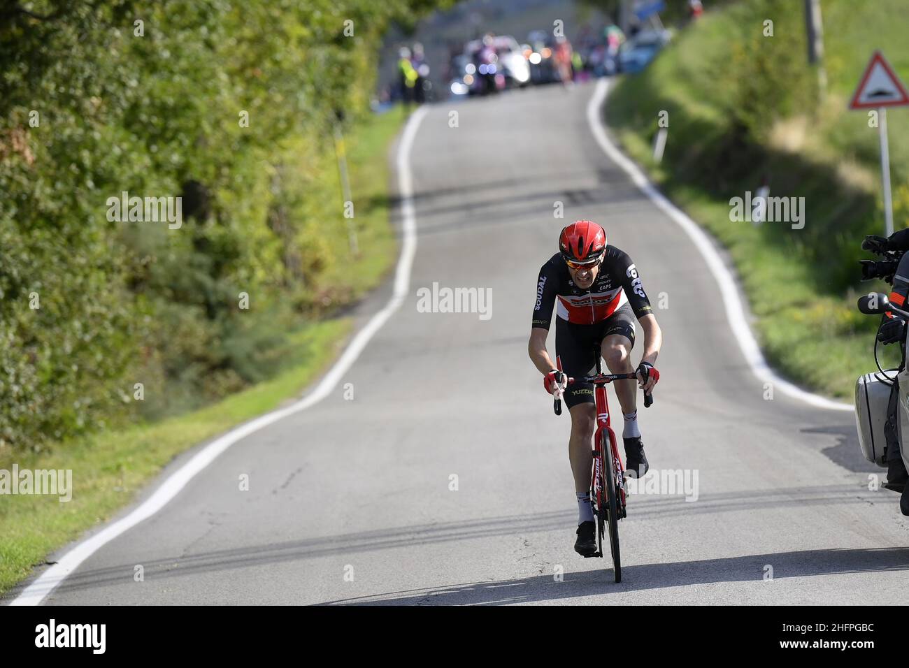 Fabio Ferrari/LaPresse 14. Oktober 2020 Italien Sport Radfahren Giro d'Italia 2020 - Ausgabe 103th - Etappe 11 - von Porto Sant'Elpidio nach Rimini im Bild: Während des Rennens - ARMEE Sander LOTTO SOUDAL Stockfoto