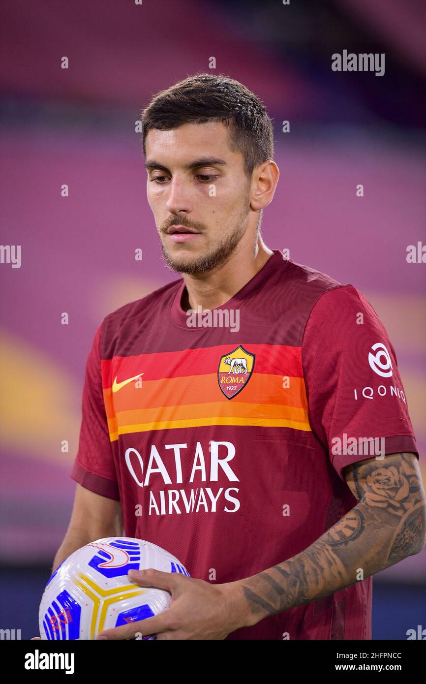 Fabio Rossi/AS Roma/LaPresse 18/10/2020 Rom (Italien) Sport Soccer Roma-Benevento Italienische Fußballmeisterschaft League Serie A Tim 2020/2021 - Olympiastadion im Bild: Stockfoto