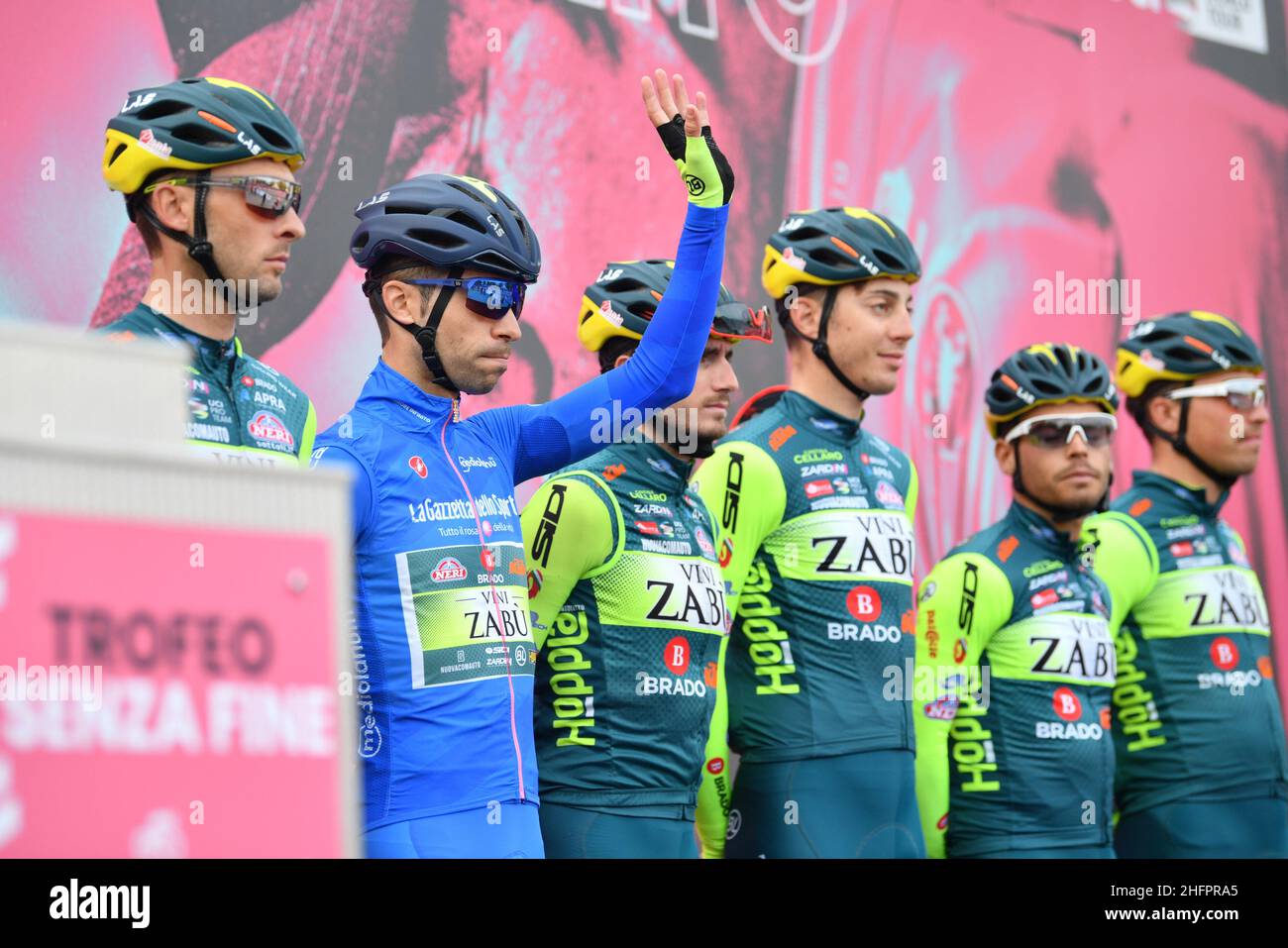 Massimo Paolone/LaPresse 21. Oktober 2020 Italien Sport Cycling Giro d'Italia 2020 - Ausgabe 103th - Etappe 17 - von Bassano del Grappa bis Madonna di Campiglio im Bild: VISCONTI Giovanni Stockfoto