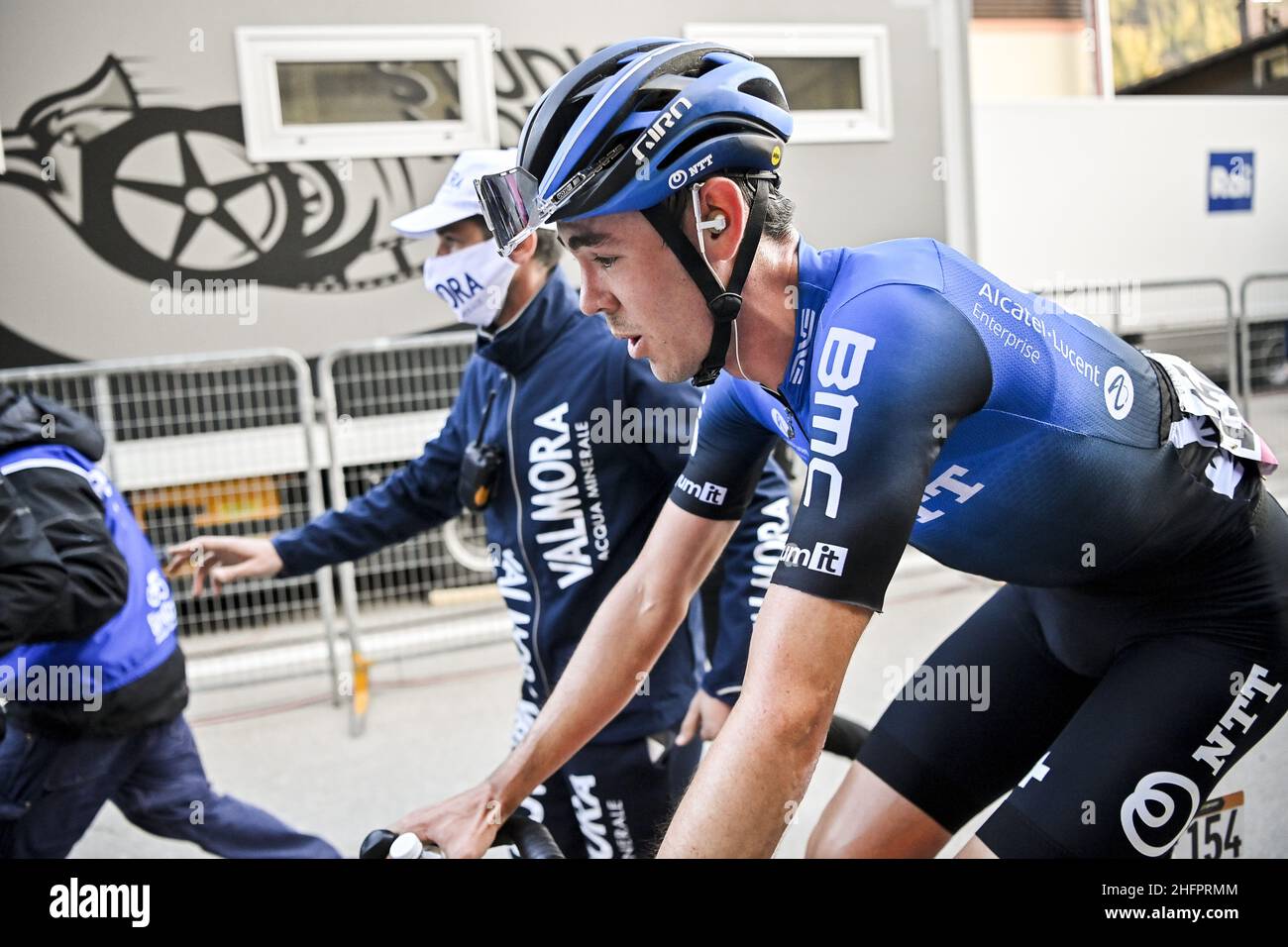 Marco Alpozzi/LaPresse 21. Oktober 2020 Italien Sport Cycling Giro d'Italia 2020 - Ausgabe 103th - Etappe 17 - von Bassano del Grappa bis Madonna di Campiglio im Bild: O'CONNOR Ben( AUS )NTT pro CYCLING TEAM Stockfoto