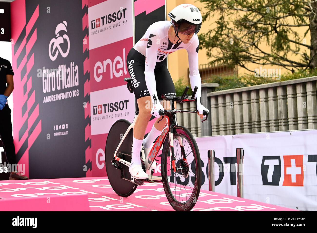 Marco Alpozzi/LaPresse 25. Oktober 2020 Italien Sport Cycling Giro d'Italia 2020 - Ausgabe 103th - Etappe 21 - ITT - von Cernusco sul Naviglio nach Mailand im Bild: Stockfoto