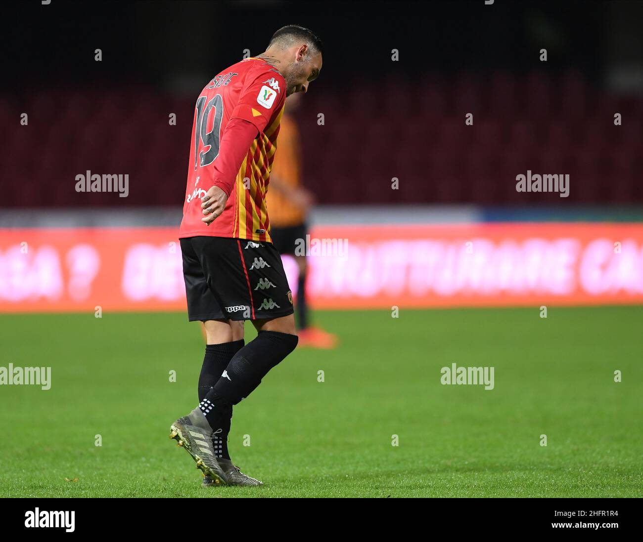 Alessandro Garofalo/LaPresse 28. Oktober 2020 Benevento, Italien Fußball-Sport Benevento vs Empoli - Italienischer Pokal 2020/2021 - Ciro Vigorito Stadion. Im Bild: Roberto Insigne Benevento Stockfoto