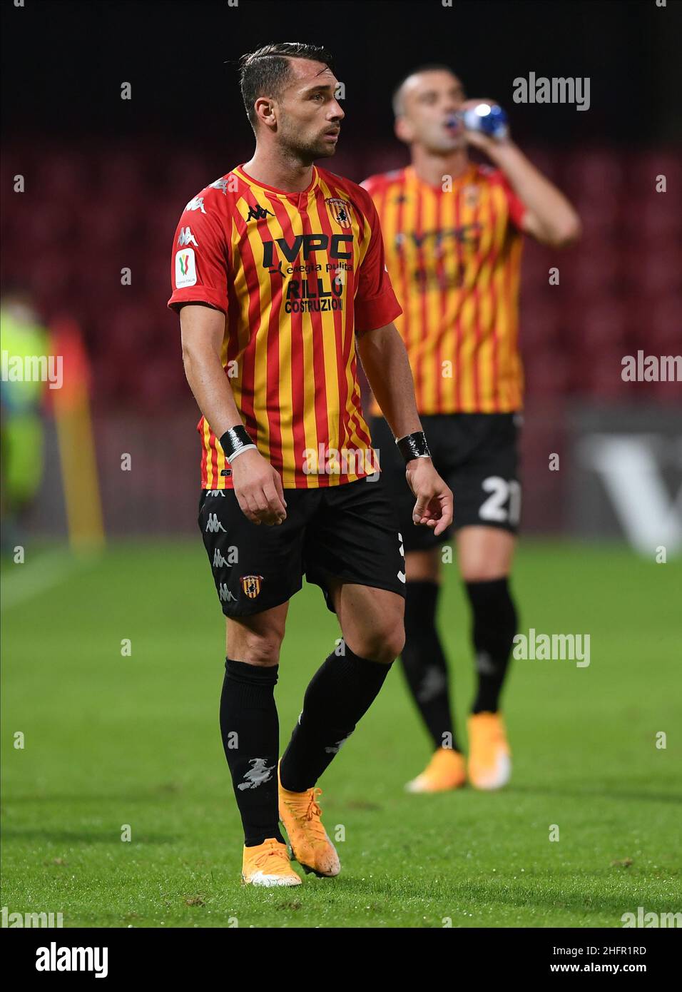 Alessandro Garofalo/LaPresse 28. Oktober 2020 Benevento, Italien Fußball-Sport Benevento vs Empoli - Italienischer Pokal 2020/2021 - Ciro Vigorito Stadion. Im Bild: Stockfoto