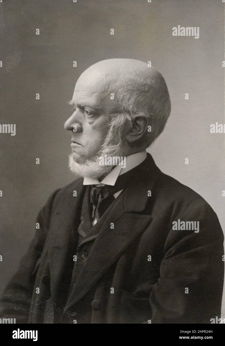 Portrait de Adolph von Menzel 1815-1905 peintre, graveur et illustrater prussien. Stockfoto
