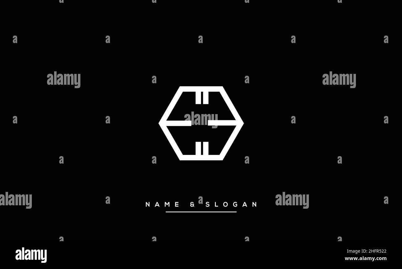 E, EE Abstract Letters Logo-Monogramm Stock Vektor