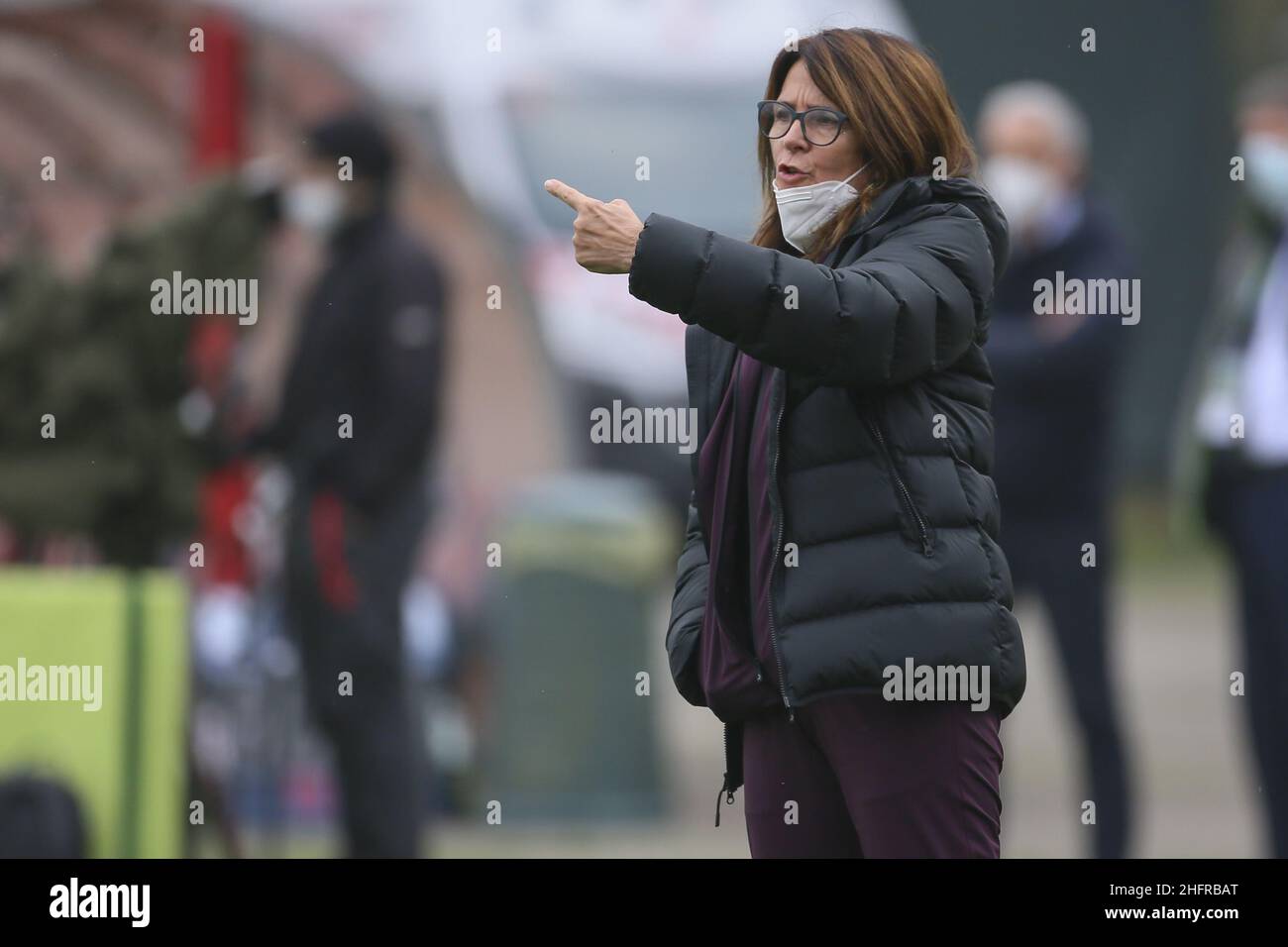 Fabio Rossi/AS Roma/LaPresse 15/11/2020 Mailand (Italien) Sport Soccer Mailand - Roma Women Serie A - Centro sportivo "Vismara" im Bild: Elisabetta Bavagnoli Stockfoto