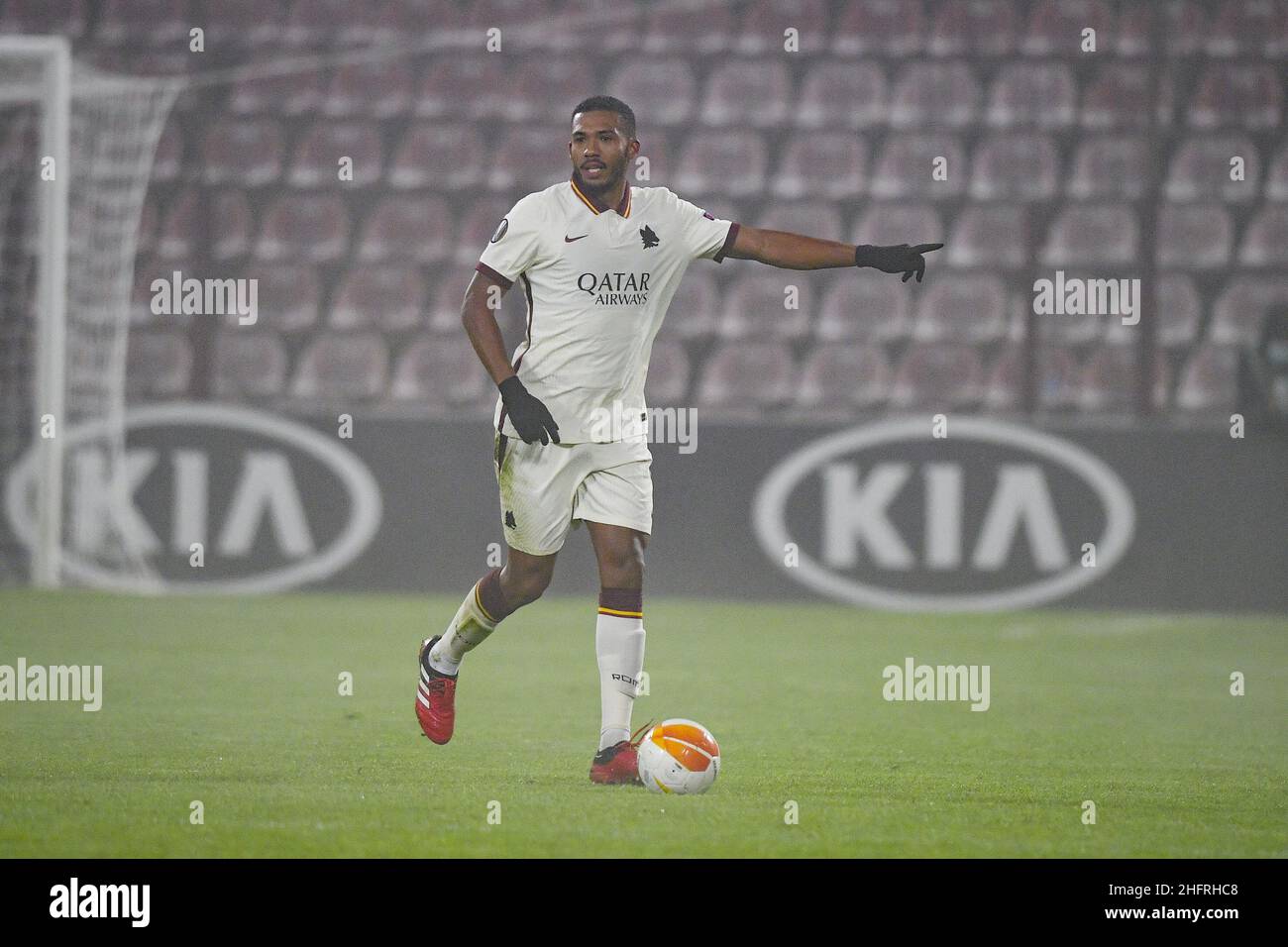 Fabio Rossi/AS Roma/LaPresse 26/11/2020 Cluj-Napoca (ROU) Sport Soccer CFR Cluj-Roma Europa League 2020/2021 - Stadio Constantin R&#x103;dulescu im Bild: Juan Jesus Stockfoto