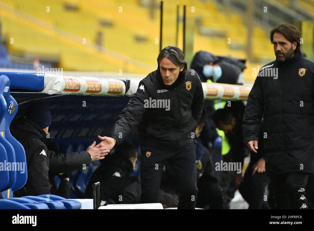 Massimo Paolone/LaPresse 6. Dezember 2020 Parma, Italien Sportfußball Parma gegen Benevento - Italienische Fußballmeisterschaft League A Tim 2020/2021 - Stadion Ennio Tardini im Bild: Filippo Inzaghi (Benevento Calcio) Stockfoto