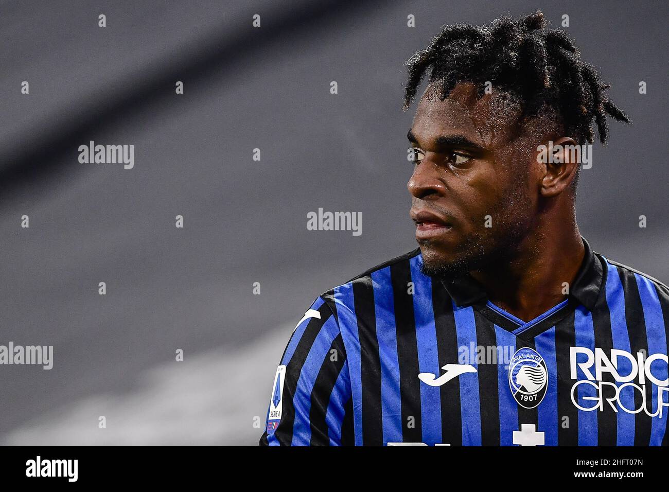 Marco Alpozzi/LaPresse 16. Dezember 2020 Turin, Italien Sportfußball Juventus vs Atalanta - Italienische Fußballmeisterschaft Liga A Tim 2020/2021 - Allianz Stadion im Bild: Duvan Zapata (Atalanta B.C.); Stockfoto