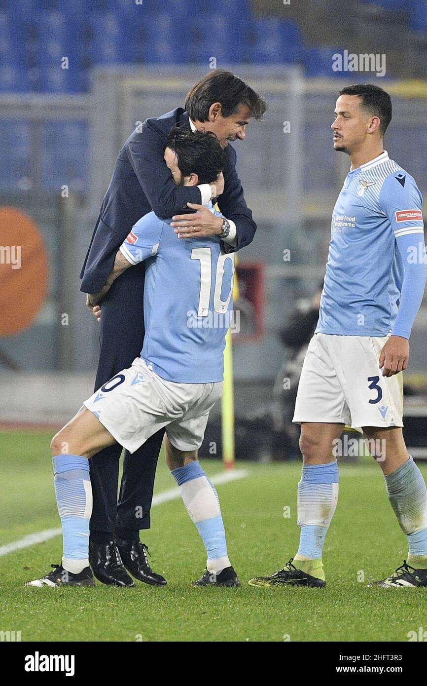 Fabrizio Corragetti / LaPresse 20st. Dezember 2020 Rom, Italien Sportfußball Lazio vs Napoli - Italienische Fußballmeisterschaft League A Tim 2020/2021 - Olympiastadion im Bild: Stockfoto