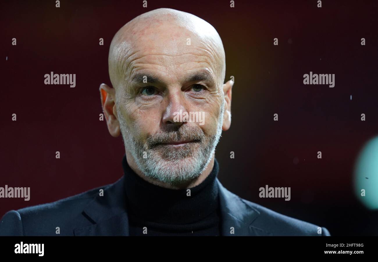 LaPresse - Spada Januar 3rd , 2021 Benevento ( Italien ) Sport Soccer A.C. Mailand- Saison 2020-2021 - Serie A Benevento vs AC Mailand im Bild: Stefano Pioli Stockfoto