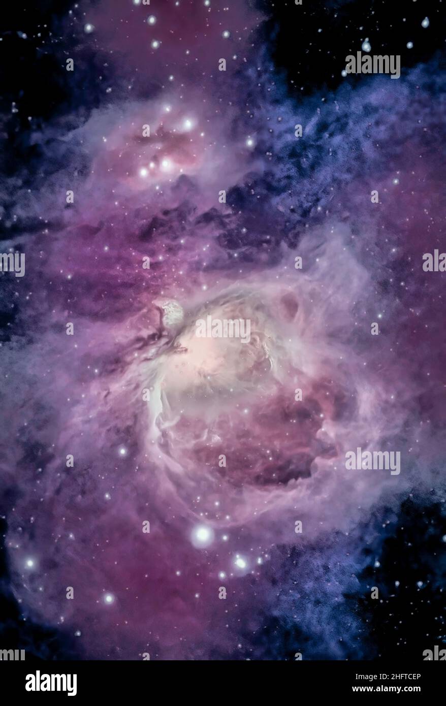 Großer Orionnebel Und Laufmännl Stockfoto