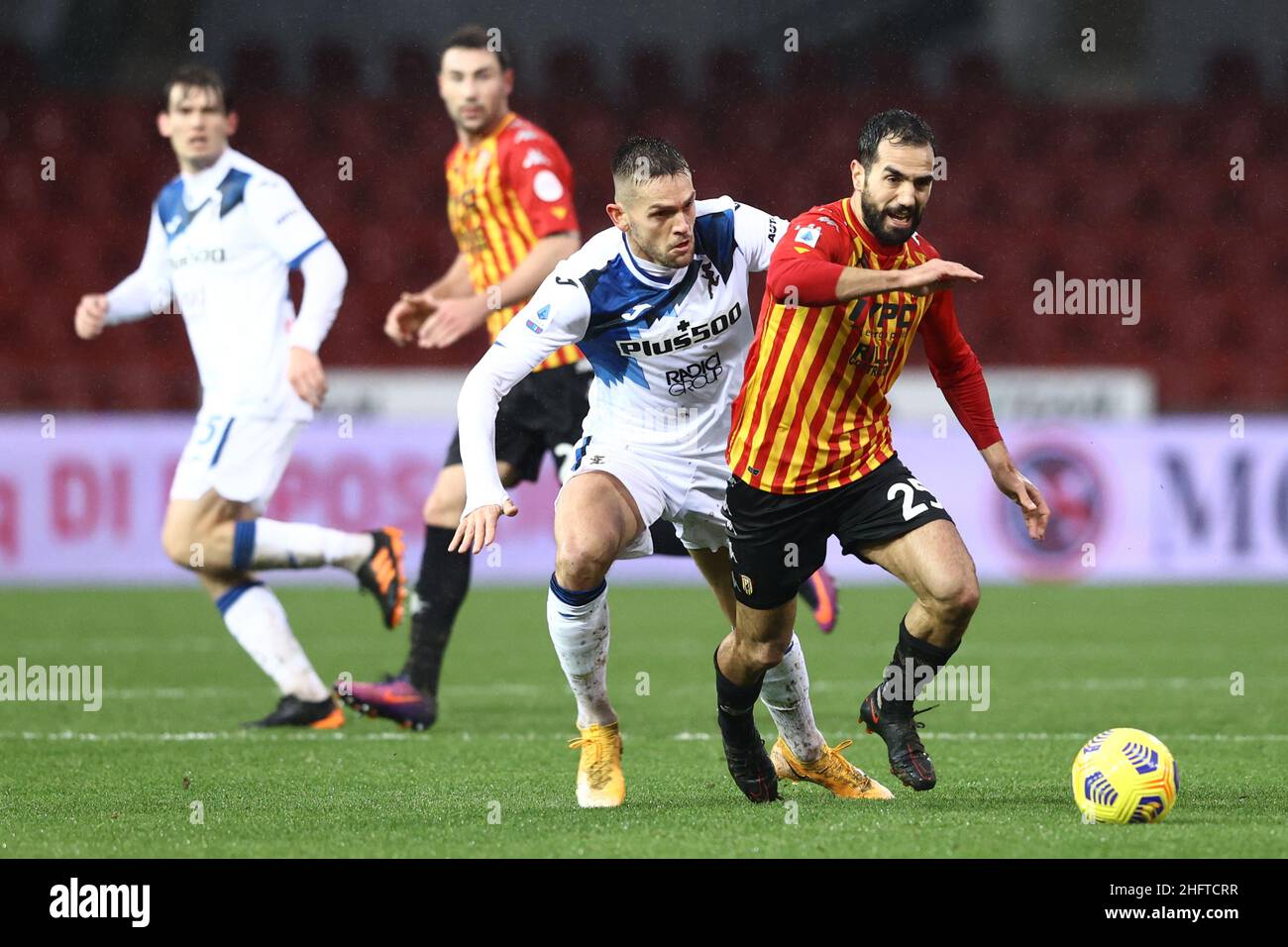 Alessandro Garofalo/LaPresse 09. Januar 2021 Benevento, Italien Sportfußball Benevento vs Atalanta - Italienische Fußballmeisterschaft Liga A Tim 2020/2021 - Vigorito Stadion. Im Bild: Marco Sau Benevento Stockfoto