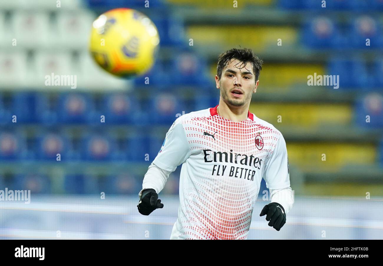 LaPresse - Spada Januar ,18 2021 Cagliari ( Italien ) Sport Soccer A.C. Mailand- Stagione 2020-2021 - Serie A Cagliari vs Mailand im Bild: Brahim Diaz Stockfoto