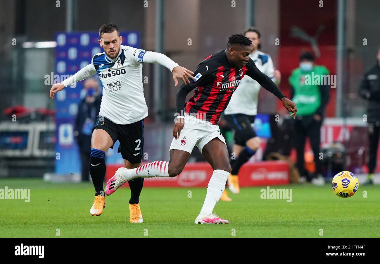 LaPresse - Spada 23 januar , 2020 Mailand ( Italien ) Sport Soccer A.C. Mailand- Stagione 2020-2021 - Serie A Mailand vs Atalanta im Bild: Rafael Leao Stockfoto