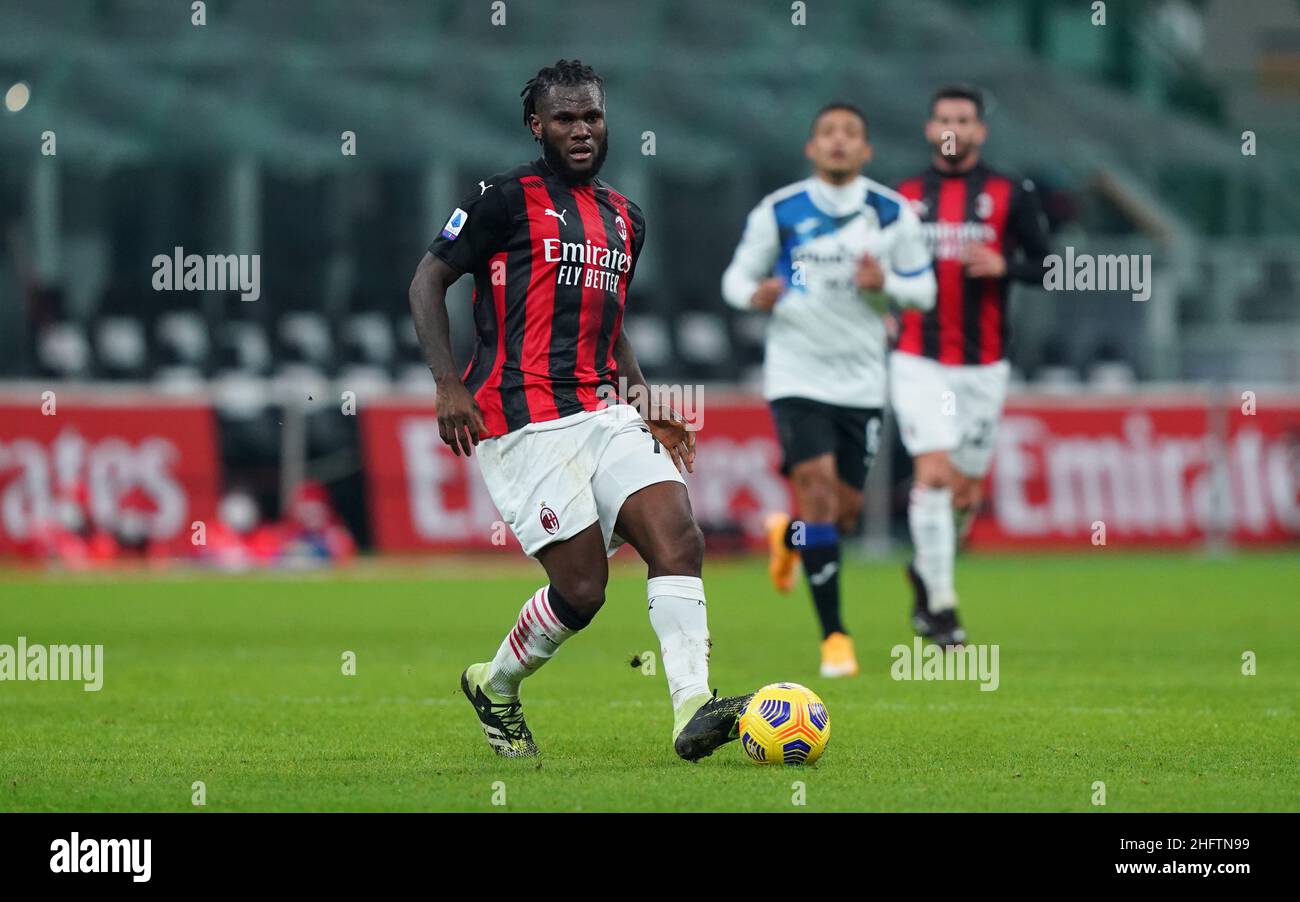 LaPresse - Spada 23 januar , 2020 Mailand ( Italien ) Sport Soccer A.C. Mailand- Stagione 2020-2021 - Serie A Mailand vs Atalanta im Bild: Franck Jessie Stockfoto