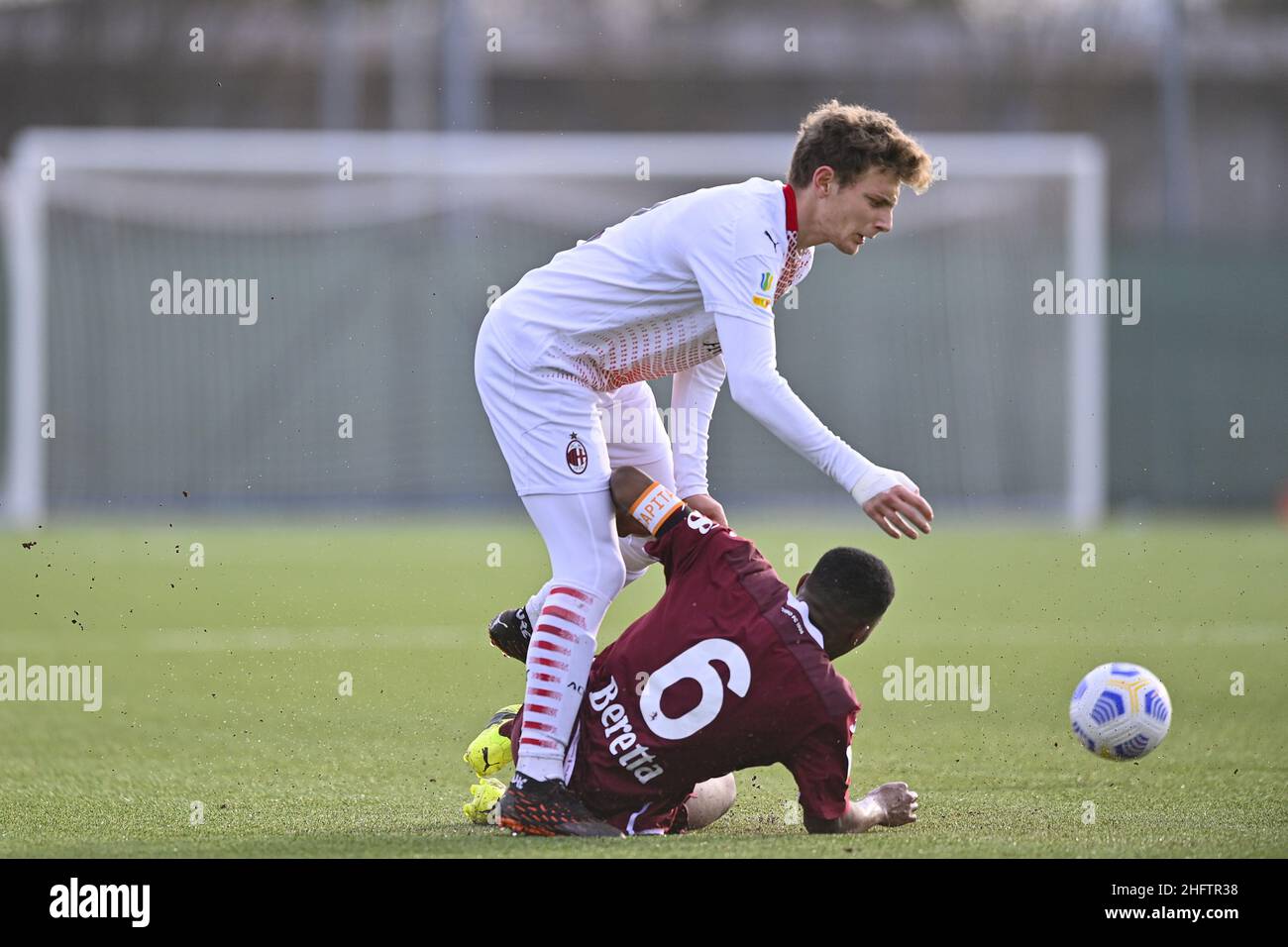 LaPresse - Fabio Ferrari 27. Januar 2021 Turin, Italien Sportfußball Torino Primavera vs Milan Primavera - Campionato Primavera 1 - Stagione 2020/2021. Im Bild: Stockfoto