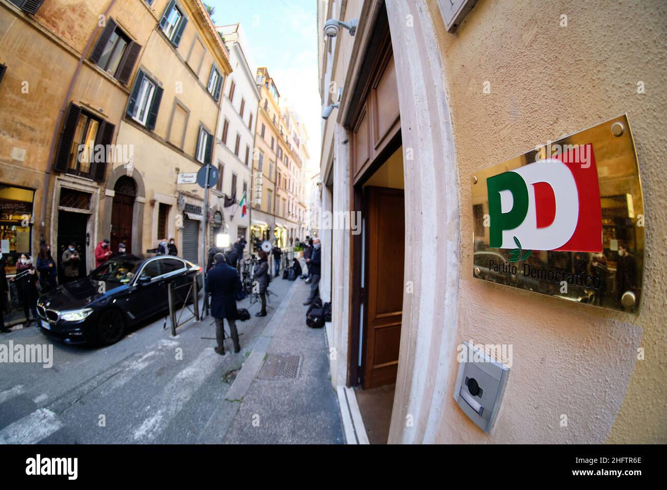 Mauro Scrobogna /LaPresse 27. Januar 2021&#xa0; Rom, Italien Politik Sekretär der Demokratischen Partei PD auf dem Foto: Sitzung des politischen Sekretariats der Demokratischen Partei Stockfoto